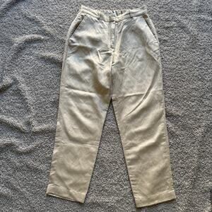 NWT & Other Stories Paris Atelier Beige Tan Khaki Linen Blend Pants Sz US 4